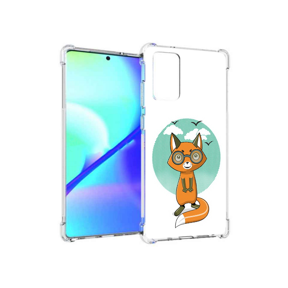 

Чехол MyPads Tocco для Samsung Galaxy Note 20 задумчивая лиса (PT152536.527.348), Прозрачный, Tocco