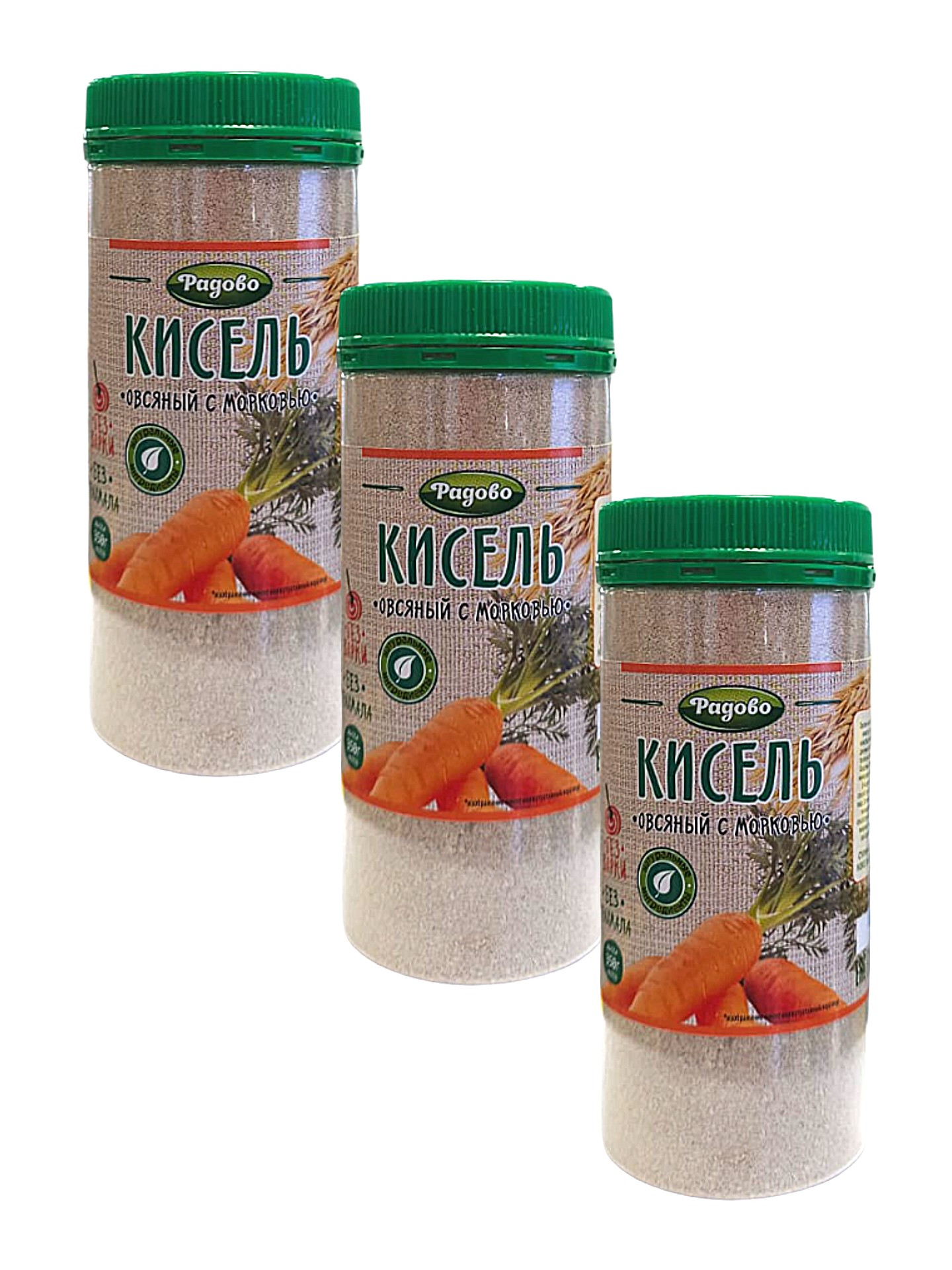 

Кисель сухой, Радово, овсяный с морковью, 3 шт по 350 г