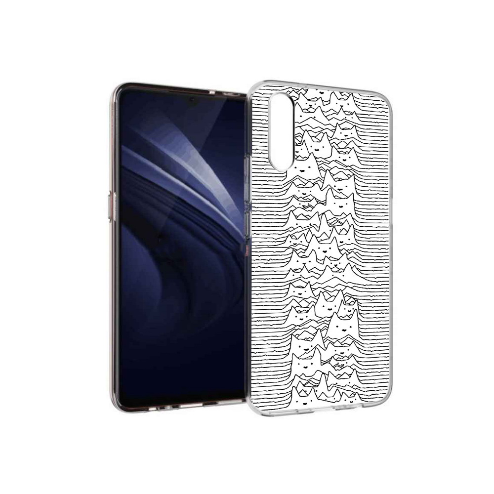 

Чехол MyPads Tocco для Vivo V17 Neo черно белые коты 3D (PT226959.388.682), Прозрачный, Tocco