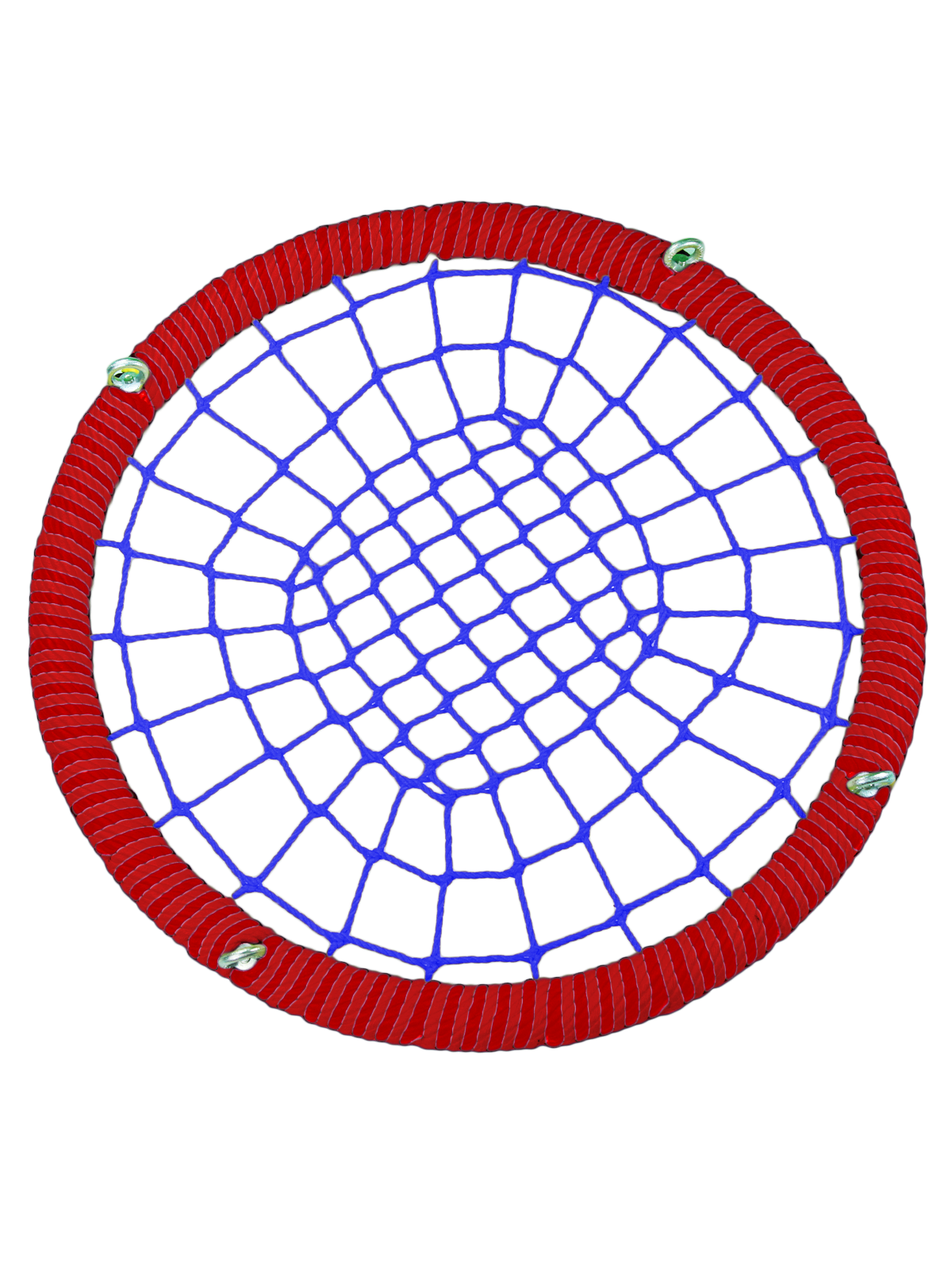 

Качели-гнездо JINN ЦП/РГ/140/102/16/8/КР-С/КГ 140x140 см красный, синий, 140 круг 102 обод 16 и 8 канат рымгайки ЦП