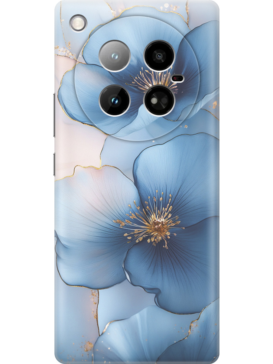 

Силиконовый чехол на Infinix Zero 40 4G с принтом "Голубые ирисы", Прозрачный;голубой;синий, 786722324