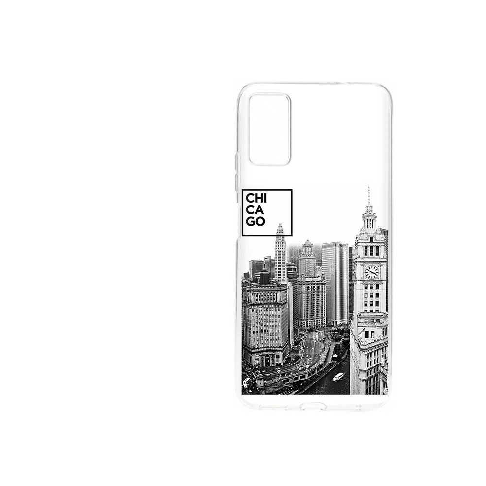 Чехол MyPads Tocco для ZTE Blade A71 (2021) черно белый чикаго (PT226945.474.689)