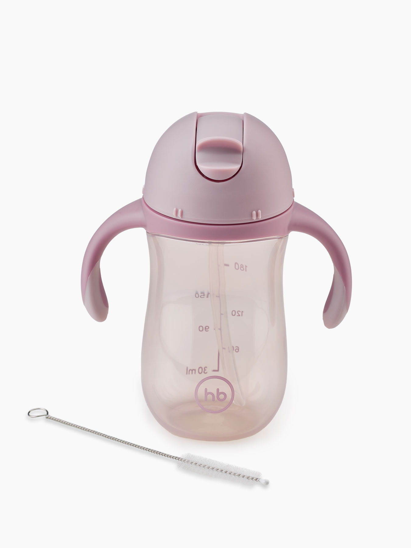 

Поильник Happy Baby с трубочкой и ручками 260 мл 2.0 lilac, 14010