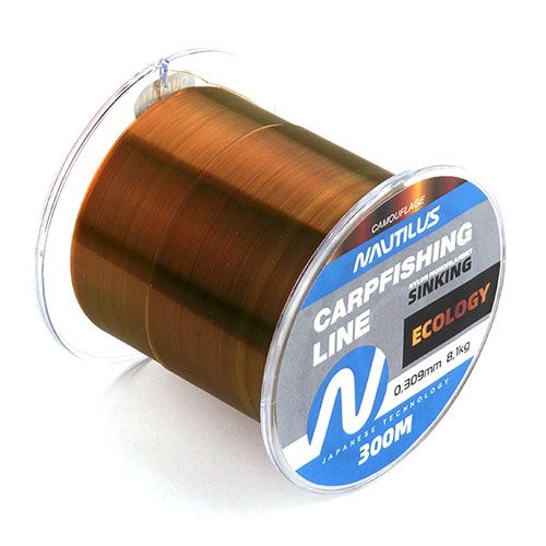 

Леска карповая Nautilus ECOLOGY 300м 0.356мм 10.7кг, Коричневый, ECOLOGY
