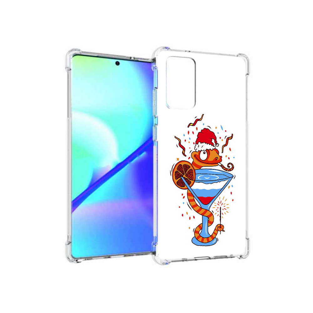 

Чехол MyPads Tocco для Samsung Galaxy Note 20 змейка (PT152536.527.364), Прозрачный, Tocco