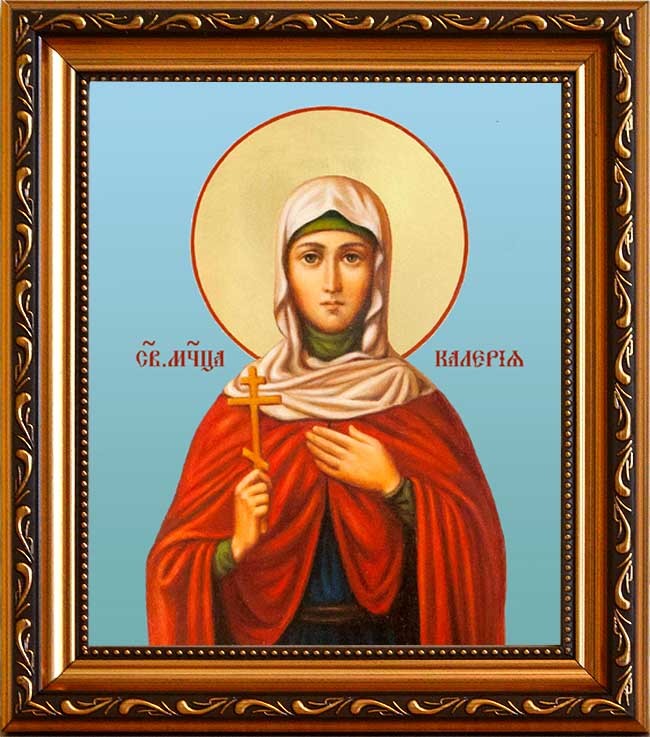 

Валерия (Калерия) Кесарийская (Палестинская) Святая мученица. Икона на холсте.