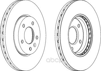 

Тормозной диск FERODO передний для Chevrolet Cruze/Opel Astra J R16 2009- d=300 мм DDF1870