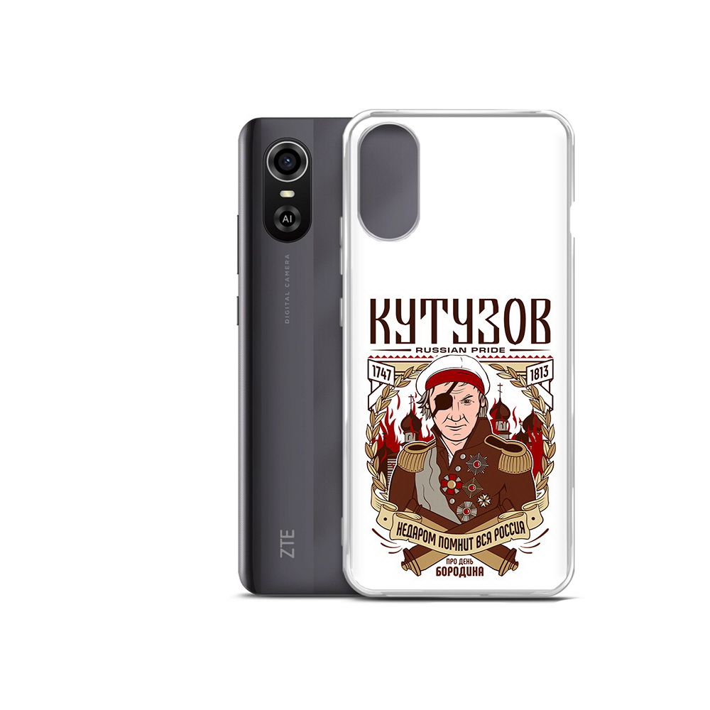

Чехол MyPads Tocco для ZTE Blade A31 Plus Кутузов (PT226943.475.101), Прозрачный, Tocco