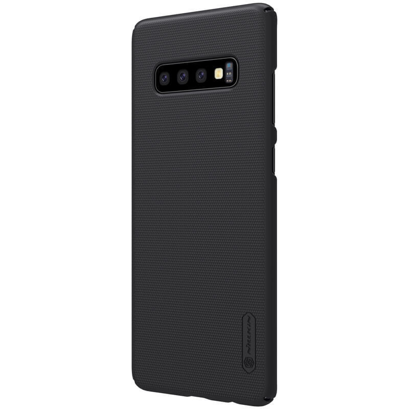 фото Чехол nillkinsuper frosted shield для samsung galaxy s10 (черный)