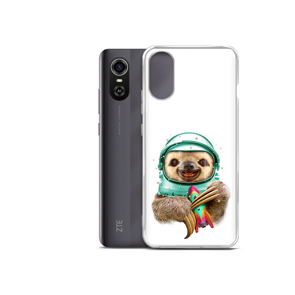 Чехол MyPads Tocco для ZTE Blade A31 Plus Ленивец астронавт (PT226943.475.104)