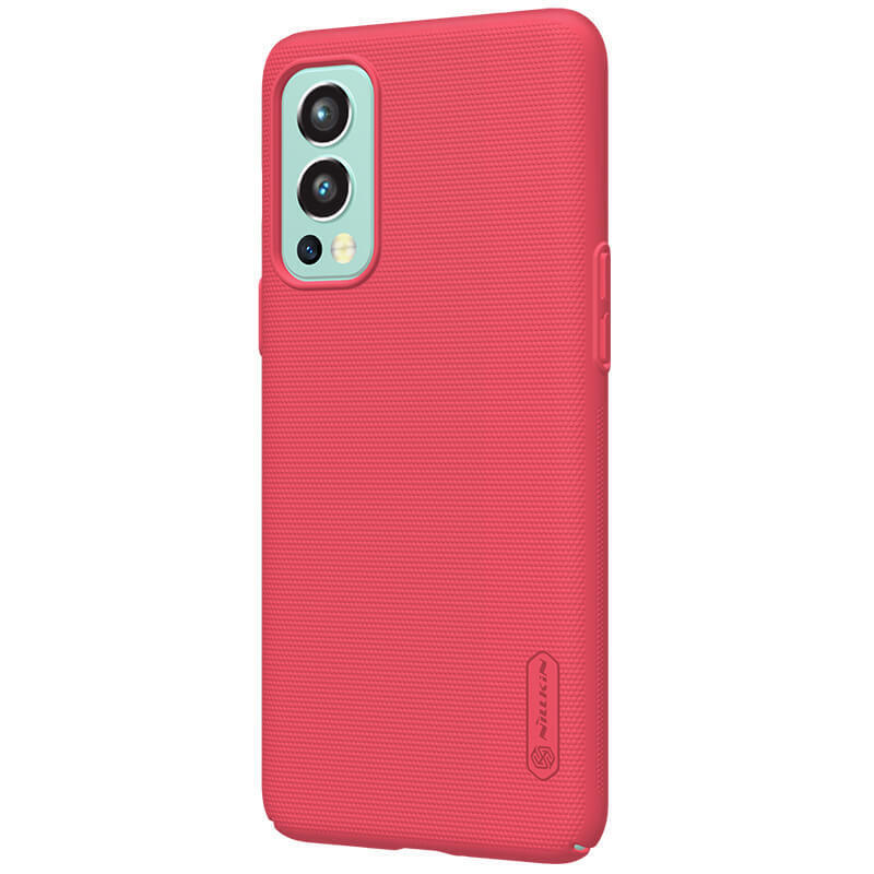 фото Чехол nillkinsuper frosted shield для oneplus nord 2 5g (красный)