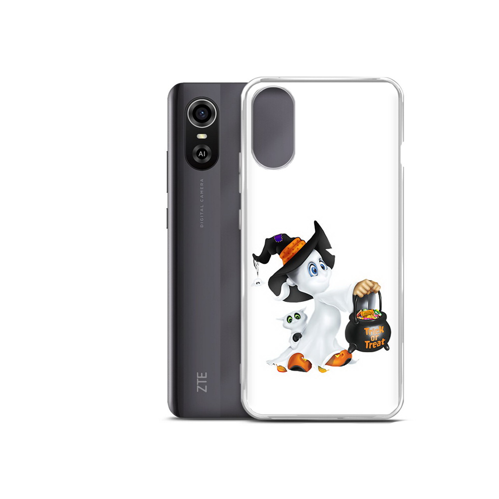 

Чехол MyPads Tocco для ZTE Blade A31 Plus Маленький призрак (PT226943.475.113), Прозрачный, Tocco