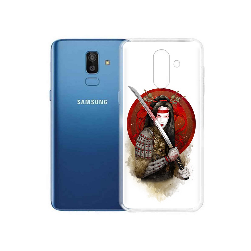 

Чехол MyPads Tocco для Samsung Galaxy J8 рисованная девушка с катаной (PT226929.592.580), Прозрачный, Tocco