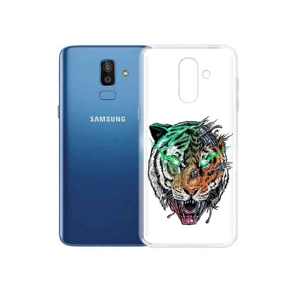 

Чехол MyPads Tocco для Samsung Galaxy J8 робо-тигр (PT226929.592.584), Прозрачный, Tocco