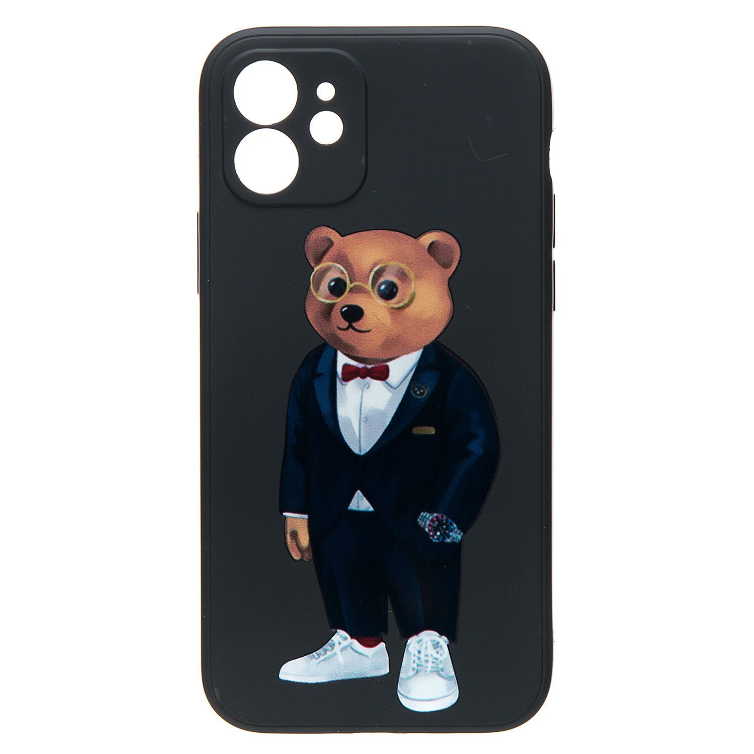 

Чехол iPhone 12 силиконовый (рис. 307/001), Черный, iPhone 12