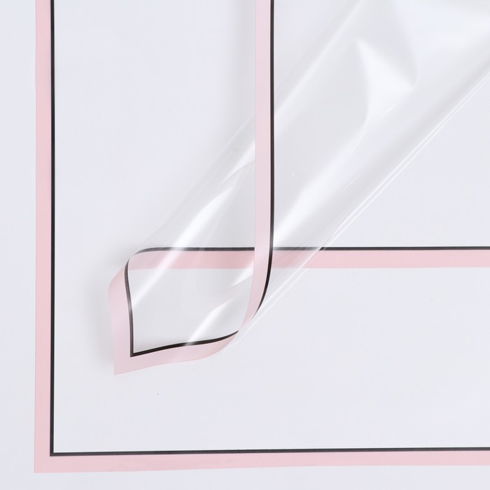 

Плёнка для декора и флористики, розовая, универсальная, без рисунка, лист 1шт., 58 x 58 см, Розовый