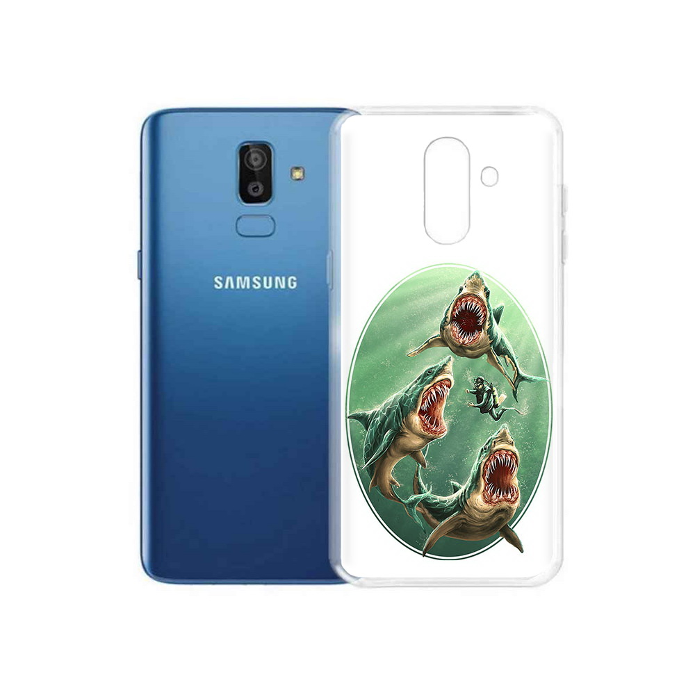 

Чехол MyPads Tocco для Samsung Galaxy J8 синяя бездна (PT226929.592.600), Прозрачный, Tocco