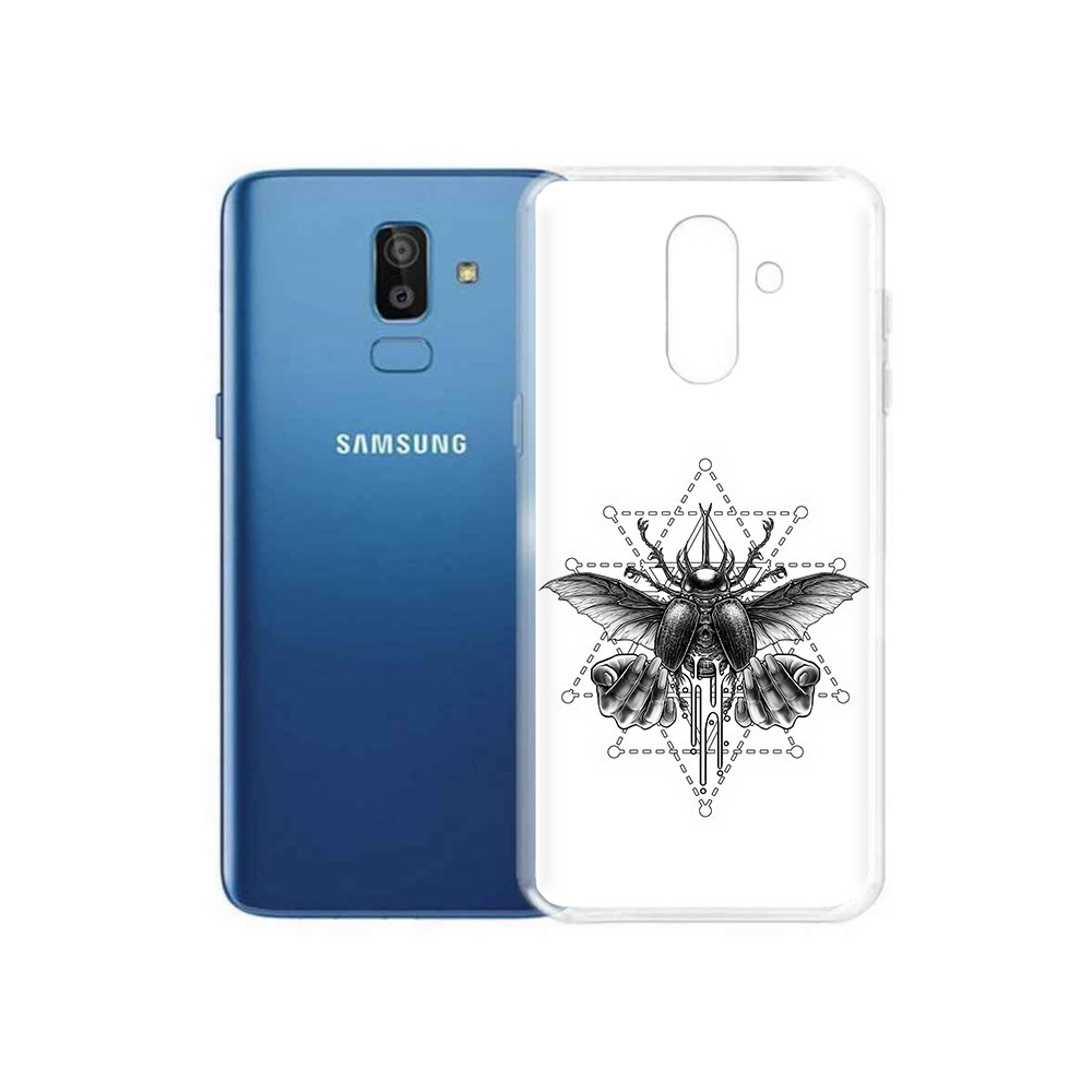 

Чехол MyPads Tocco для Samsung Galaxy J8 скарабей (PT226929.592.601), Прозрачный, Tocco