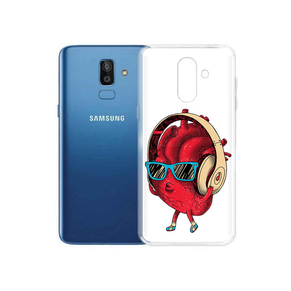 

Чехол MyPads Tocco для Samsung Galaxy J8 слушай сердце (PT226929.592.609), Прозрачный, Tocco