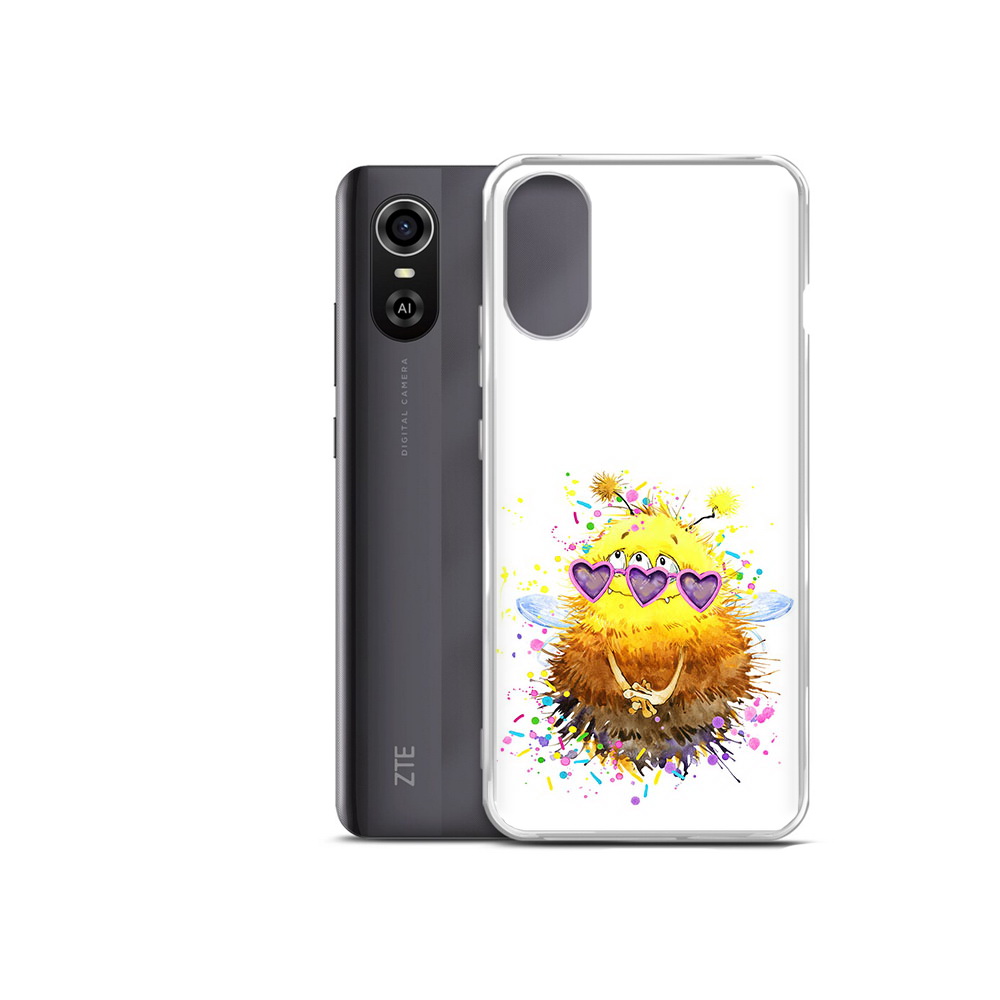 

Чехол MyPads Tocco для ZTE Blade A31 Plus Пушитый шмель (PT226943.475.143), Прозрачный, Tocco