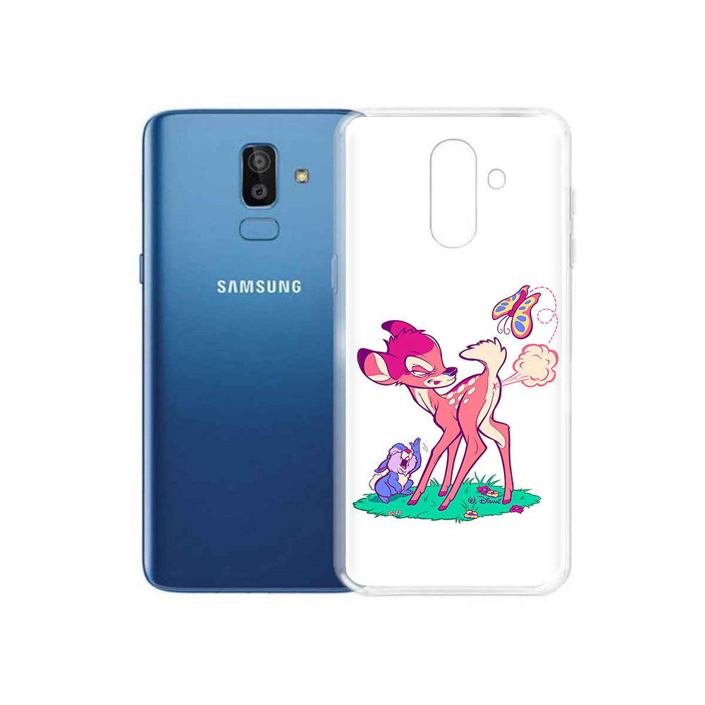

Чехол MyPads Tocco для Samsung Galaxy J8 смешной олененок (PT226929.592.610), Прозрачный, Tocco
