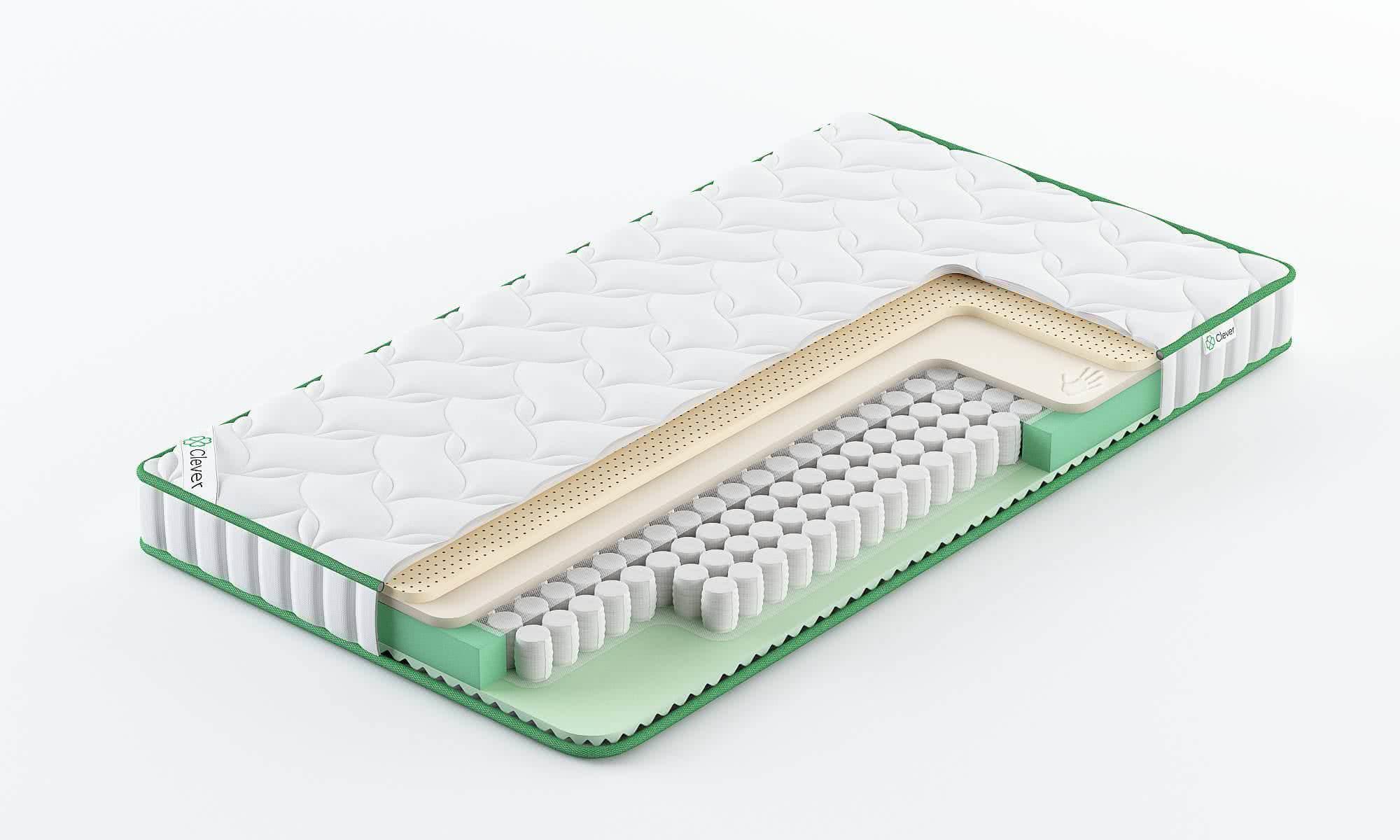 

Матрас Clever Leaf Slim 115x210, Белый, LEAF SLIM