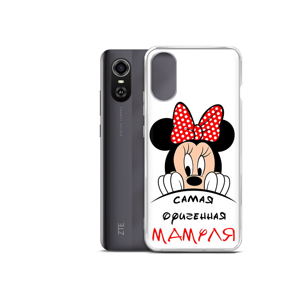 

Чехол MyPads Tocco для ZTE Blade A31 Plus Самая лучшая мамуля Мини Маус (PT226943.475.152), Прозрачный, Tocco