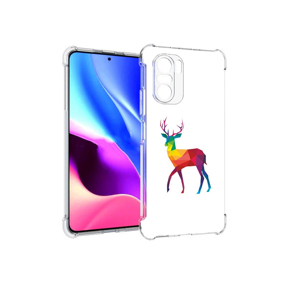 

Чехол MyPads Tocco для Xiaomi Redmi K40 геометрический олень (PT158239.260.286), Прозрачный, Tocco