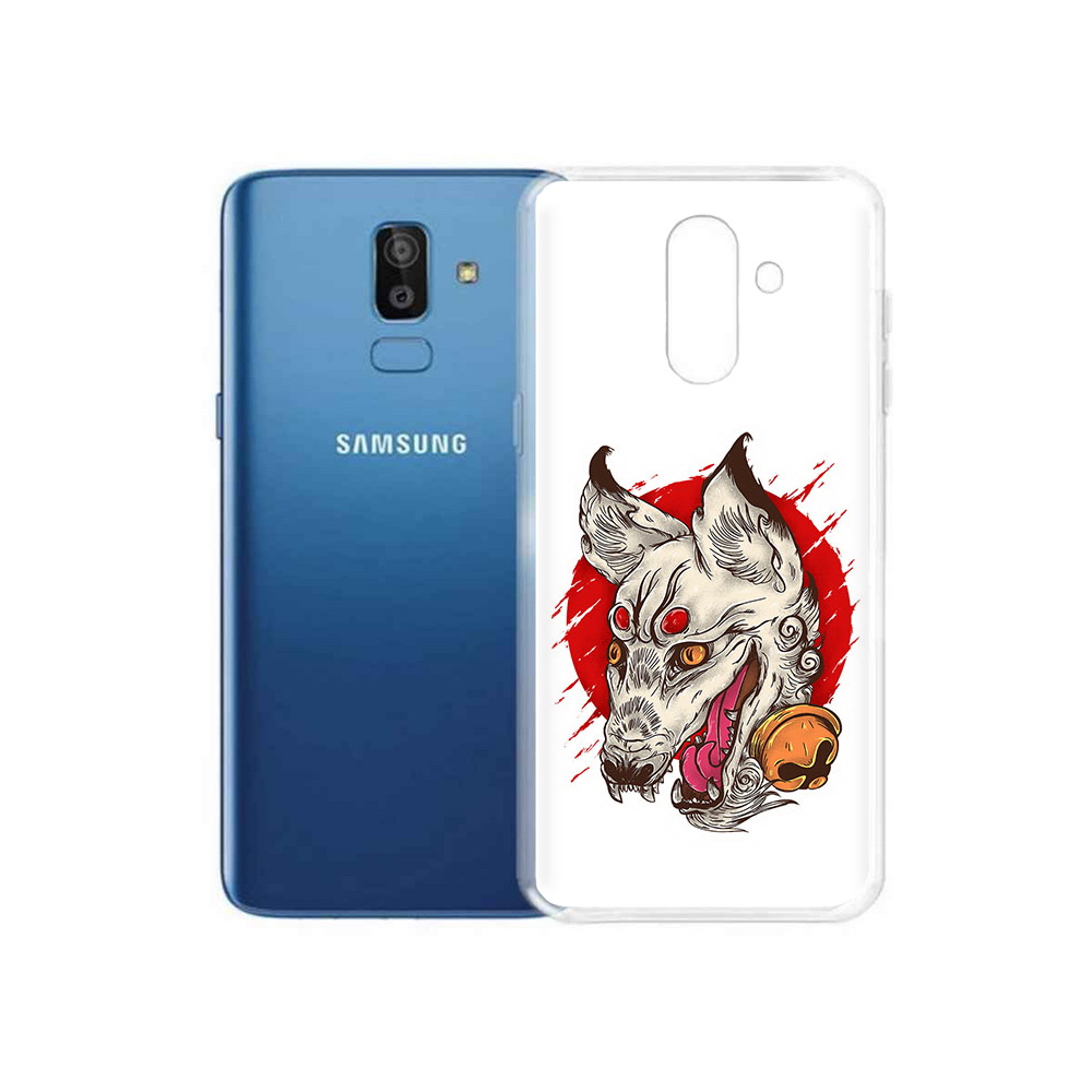 

Чехол MyPads Tocco для Samsung Galaxy J8 страшная собака (PT226929.592.627), Прозрачный, Tocco