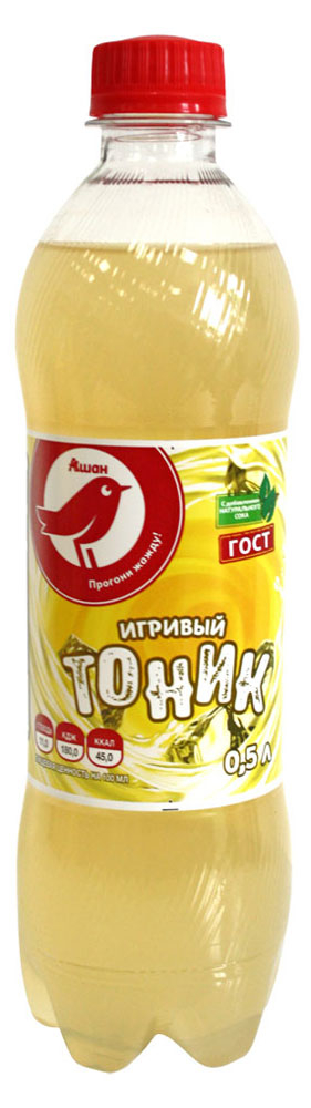 Газированный напиток АШАН Красная птица Тоник 0,5 л