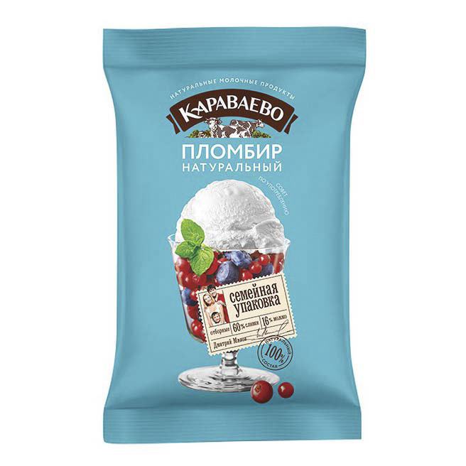 фото Мороженое пломбир караваево 15% бзмж 180 г