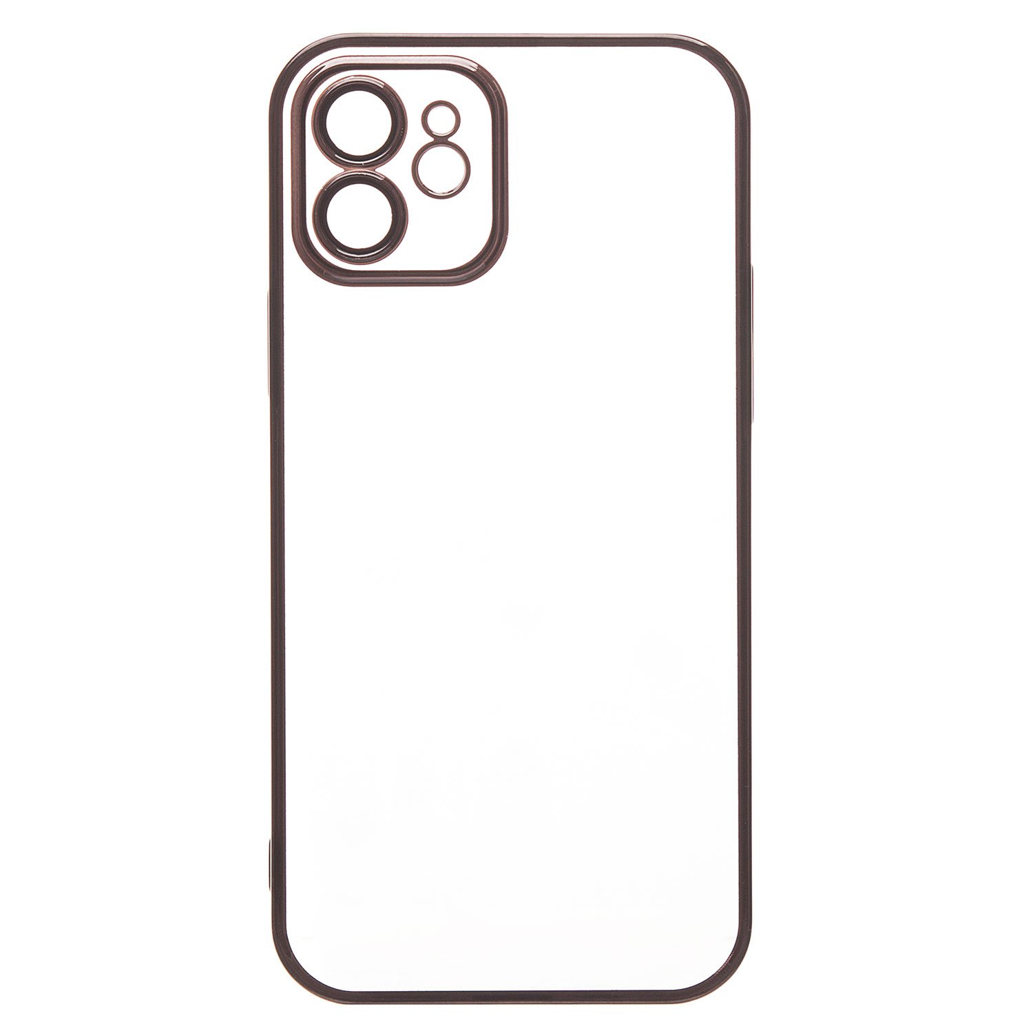 

Чехол iPhone 12 пластиковый с закрытой камерой <черный>, iPhone 12