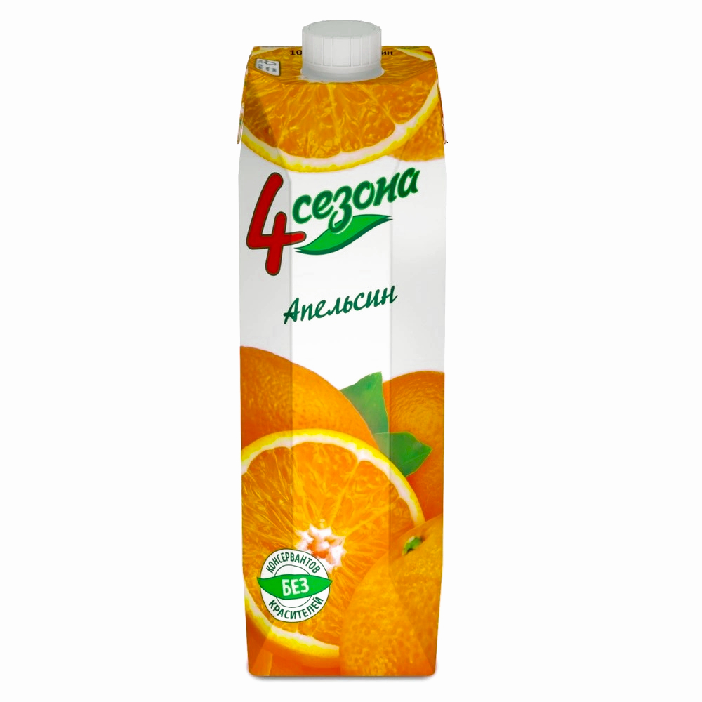 

Нектар 4 сезона апельсиновый, 1 л