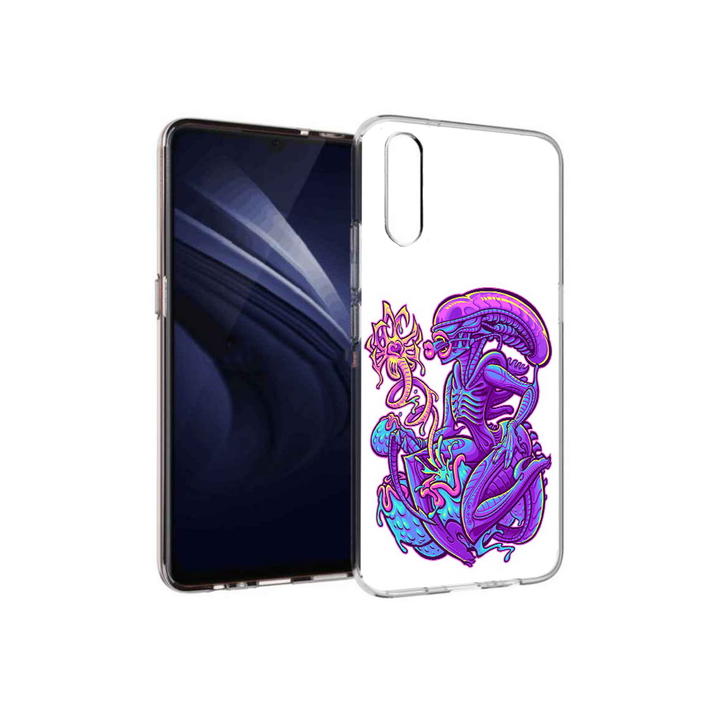 

Чехол MyPads Tocco для Vivo V17 Neo чужой фиолетовый цвет (PT226959.388.693), Прозрачный, Tocco