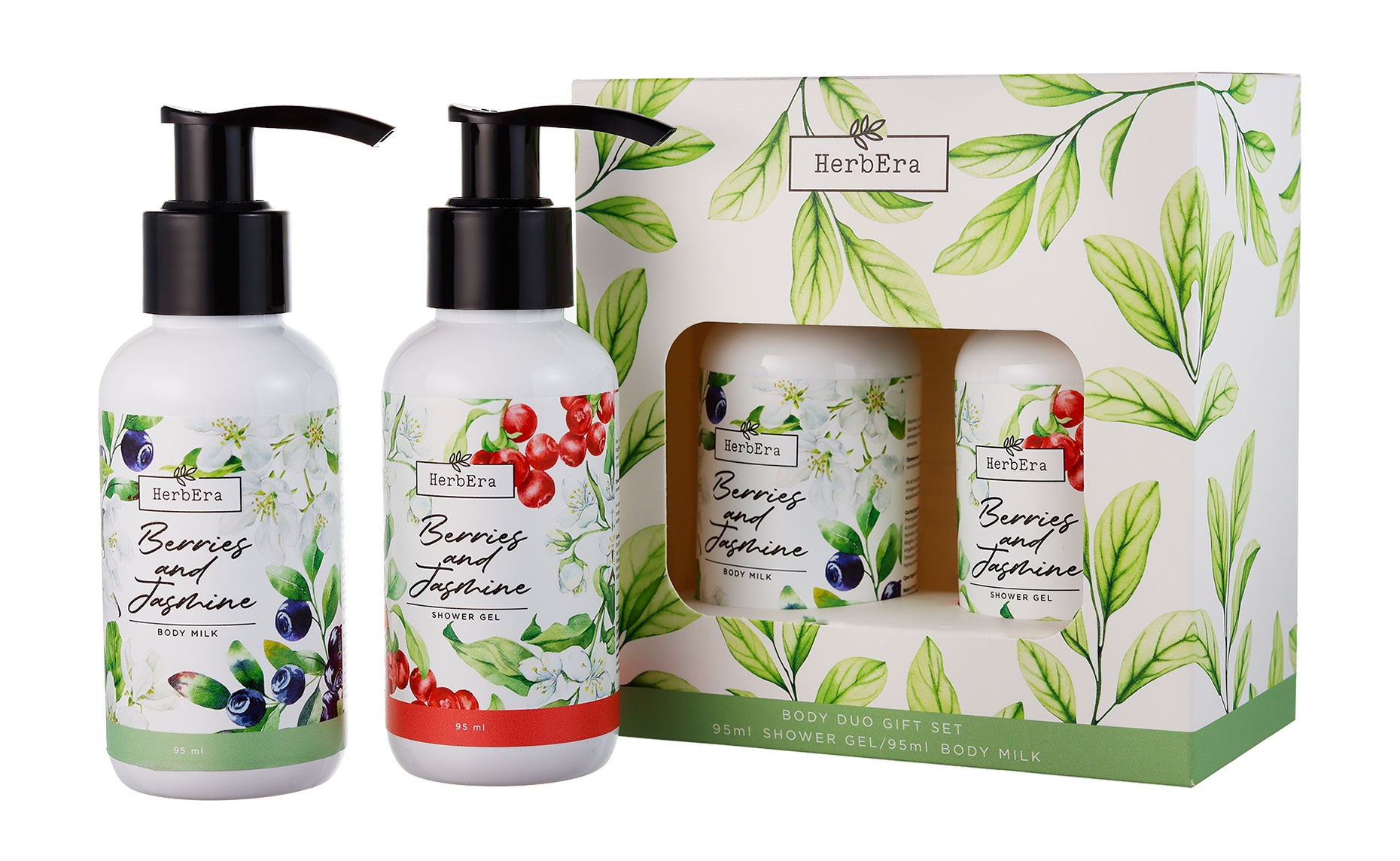 

Набор для ухода за телом HerbEra Berries and Jasmine Body Duo Gift Set с ароматом жасмина