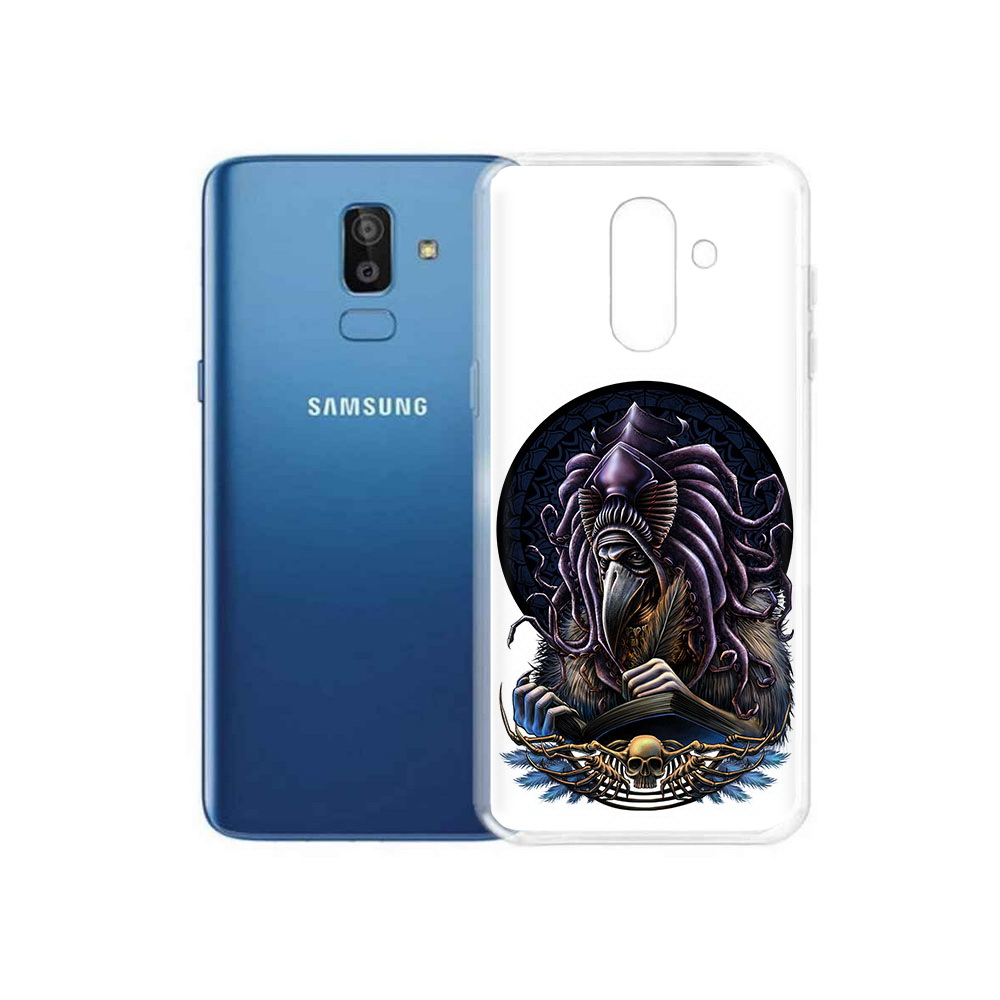 

Чехол MyPads Tocco для Samsung Galaxy J8 умный ворон (PT226929.592.650), Прозрачный, Tocco