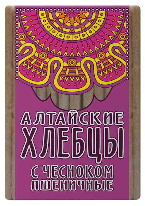 

Хлебцы Продукт Алтая Алтайские пшеничные с чесноком 75 г