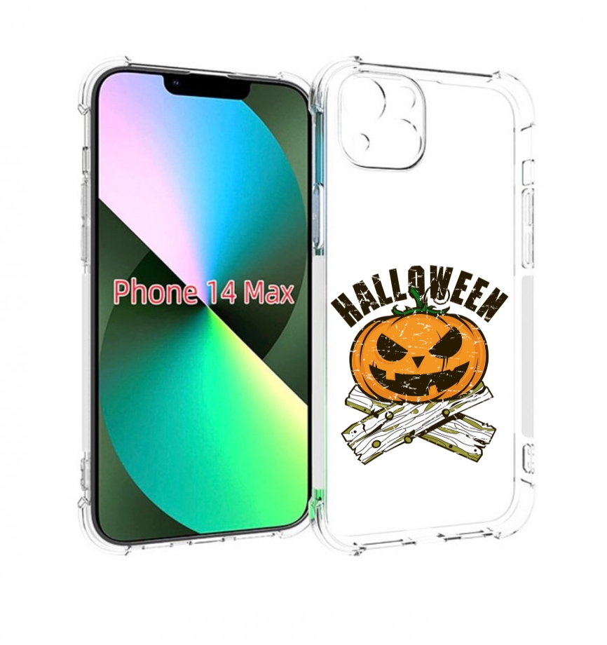 

Чехол MyPads Хэллоуин доски тыква для iPhone 14 Plus (6.7), Прозрачный, Tocco