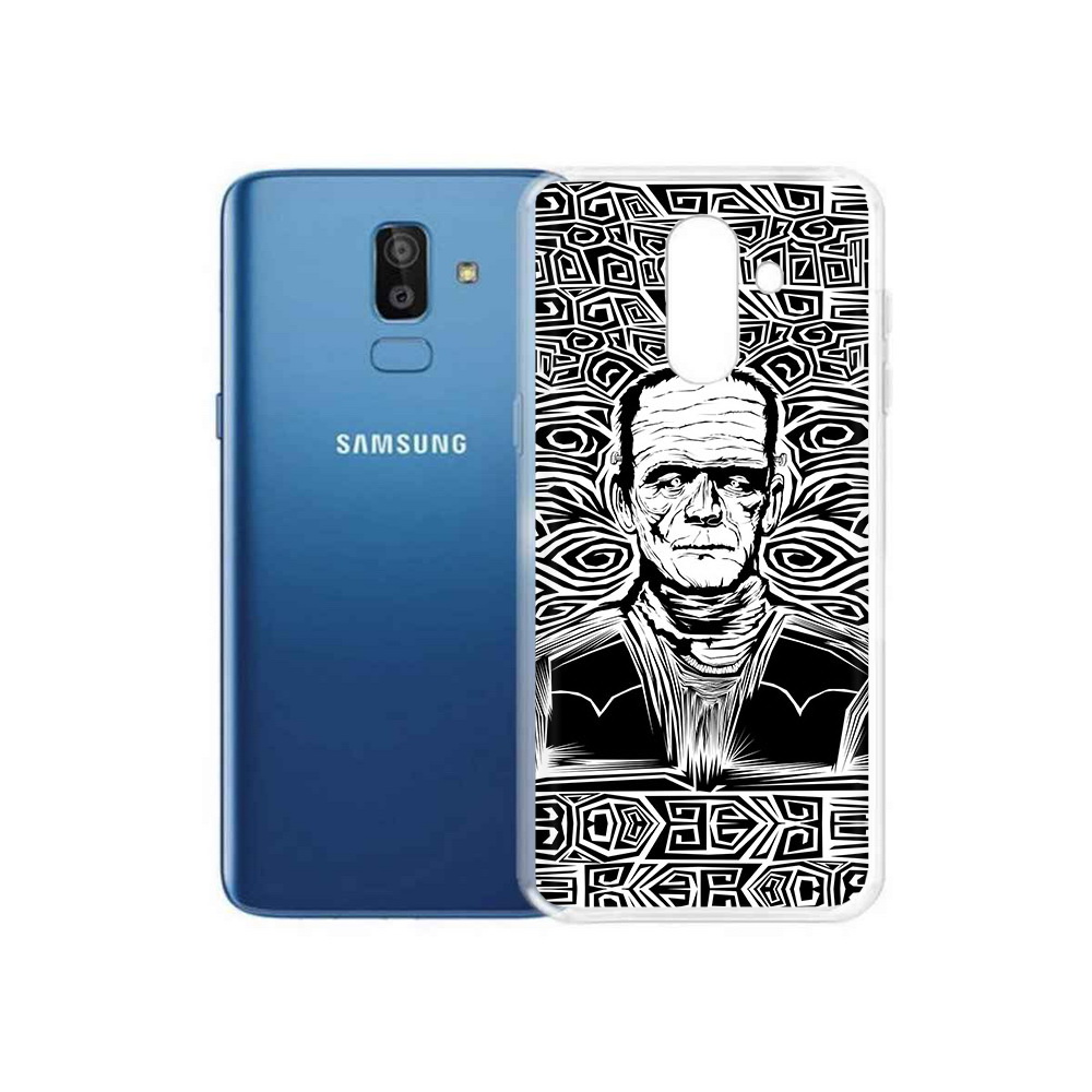 

Чехол MyPads Tocco для Samsung Galaxy J8 франкенштейн черно белый (PT226929.592.661), Прозрачный, Tocco