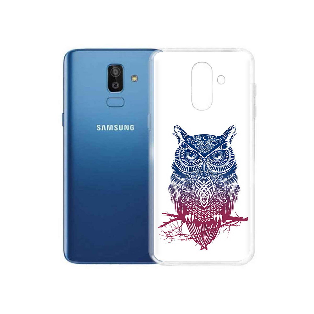 

Чехол MyPads Tocco для Samsung Galaxy J8 хиппи сова (PT226929.592.664), Прозрачный, Tocco