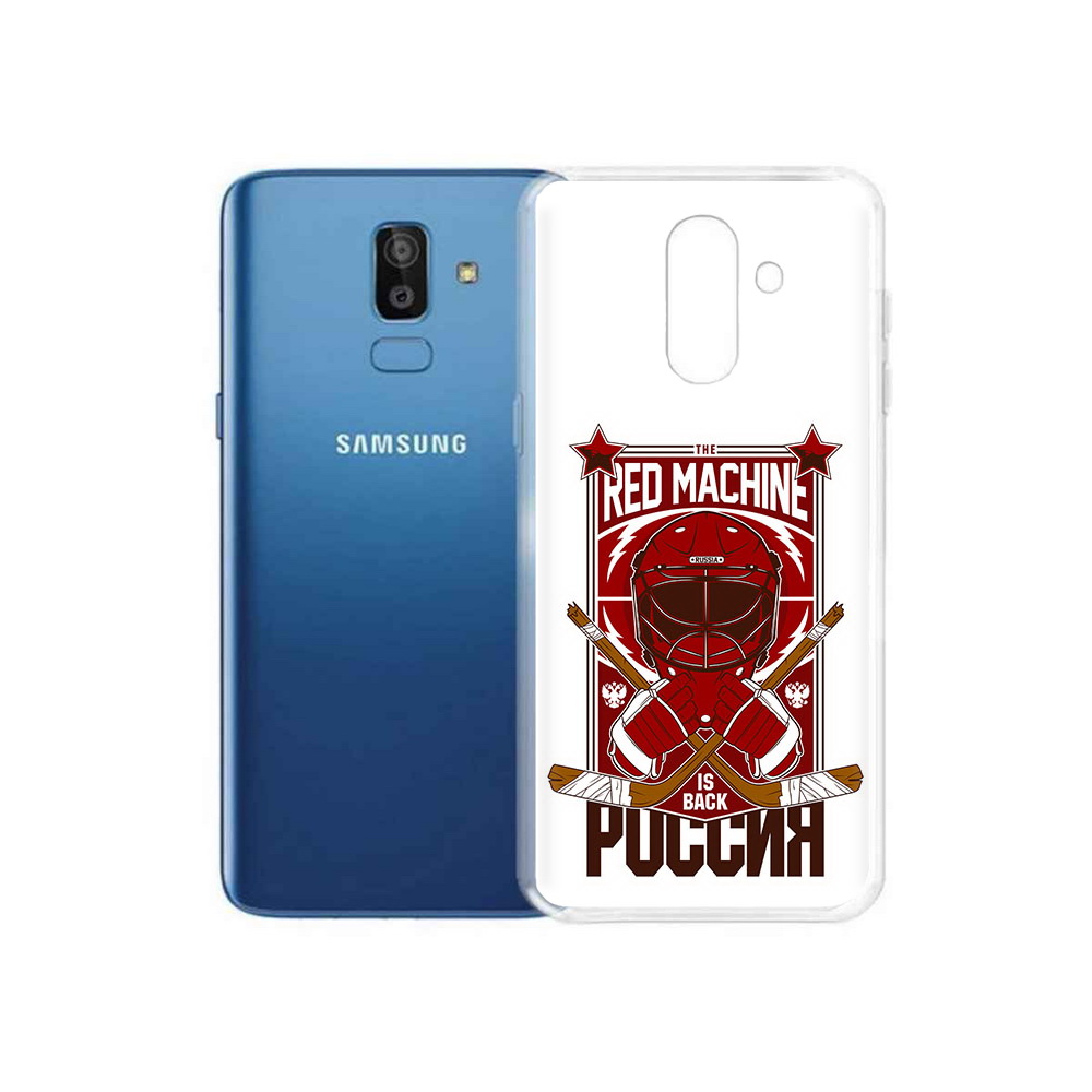 

Чехол MyPads Tocco для Samsung Galaxy J8 хоккей россия (PT226929.592.666), Прозрачный, Tocco