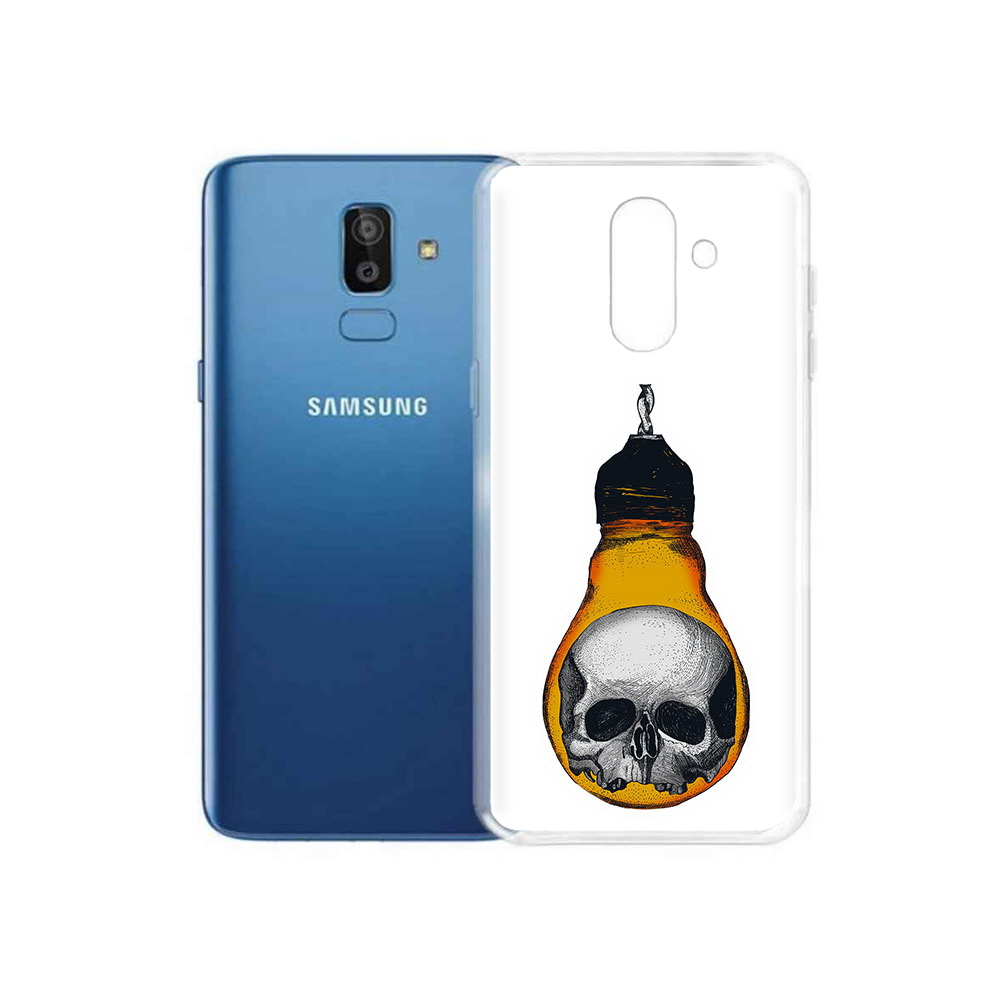 

Чехол MyPads Tocco для Samsung Galaxy J8 череп в лампочке (PT226929.592.676), Прозрачный, Tocco