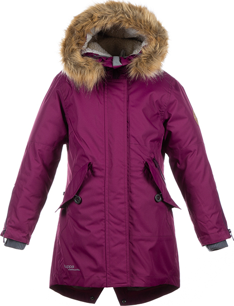Пальто зимнее Huppa Vivian 80034, burgundy р.152