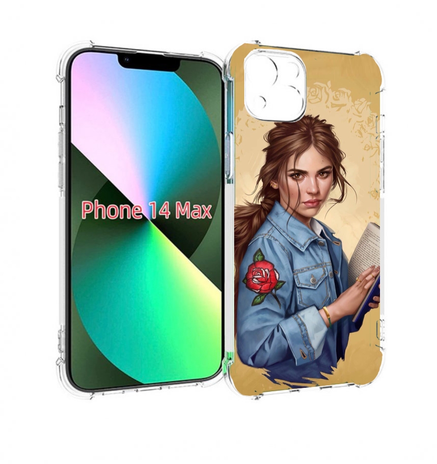 

Чехол MyPads девушка-в-бежевом-фоне для iPhone 14 Plus (6.7), Прозрачный, Tocco