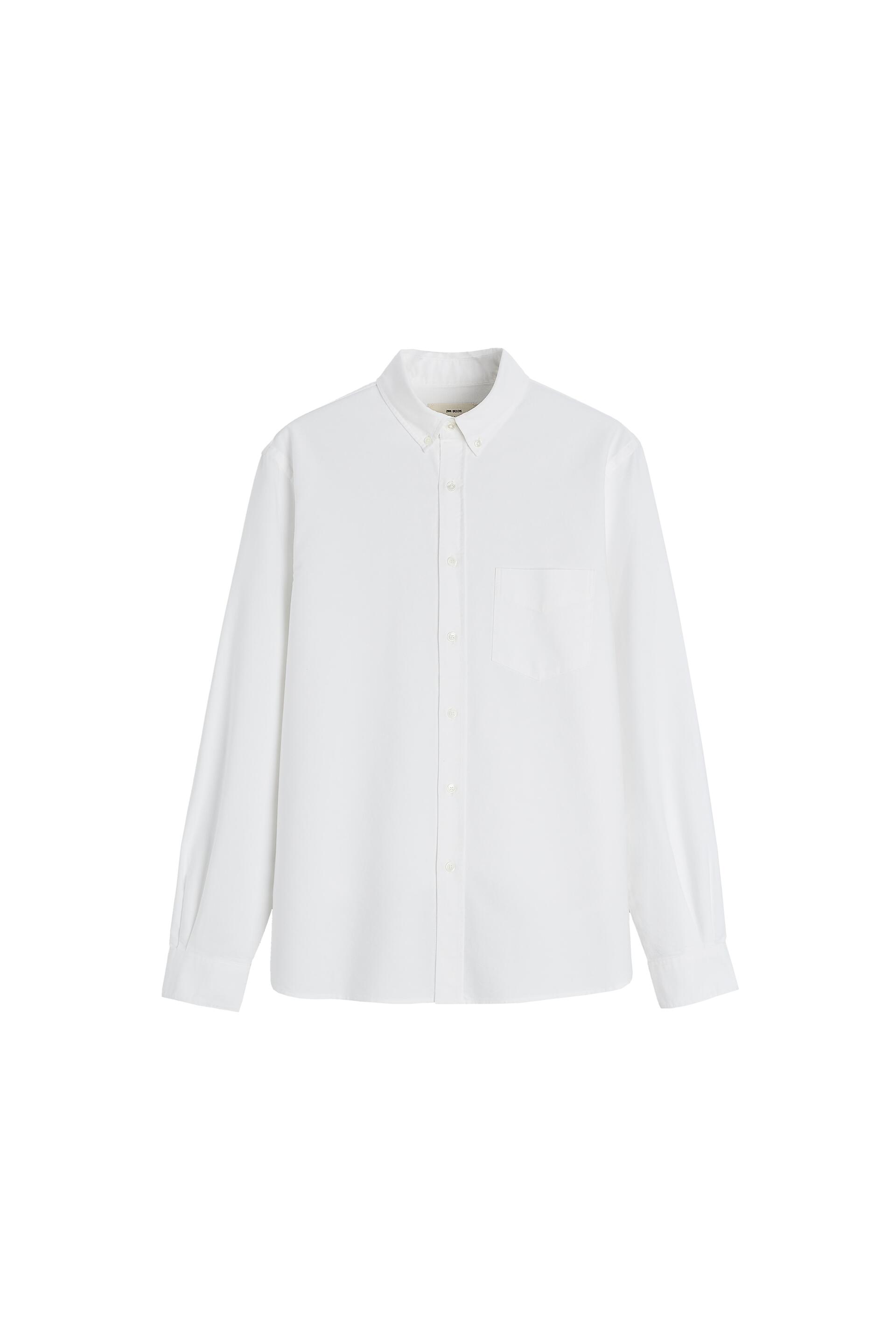 

Рубашка мужская ZARA 07545508 белая M (доставка из-за рубежа), Белый, 07545508