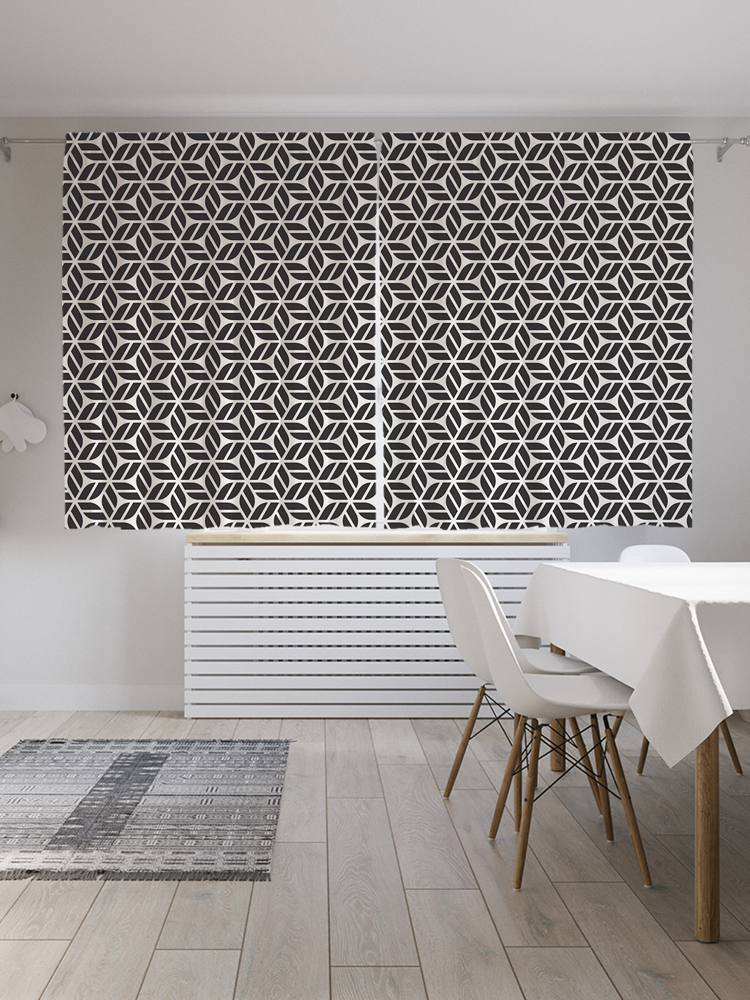 

Шторы JoyArty с фотопечатью "Полоса на лепестках" из сатена, 290х180 см, Полоса на лепестках