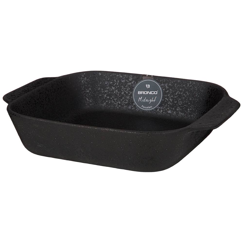 

Блюдо с ручками Bronco Midnight 25.5х21.5х5см фарфор 62-129_, Черный