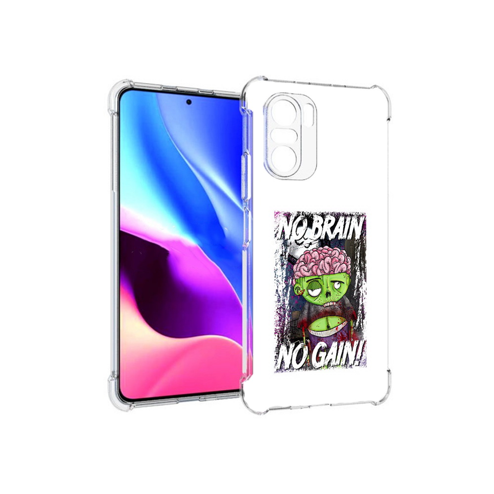 

Чехол MyPads Tocco для Xiaomi Redmi K40 глупый зомби (PT158239.260.289), Прозрачный, Tocco