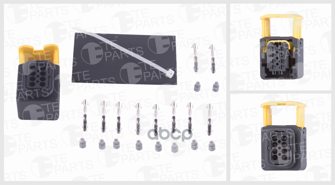 Разъём 8 контактный (комплектация 10-pin, 8 уплотнений, 2 заглушки, резиновый кожух, хомут 100038474159