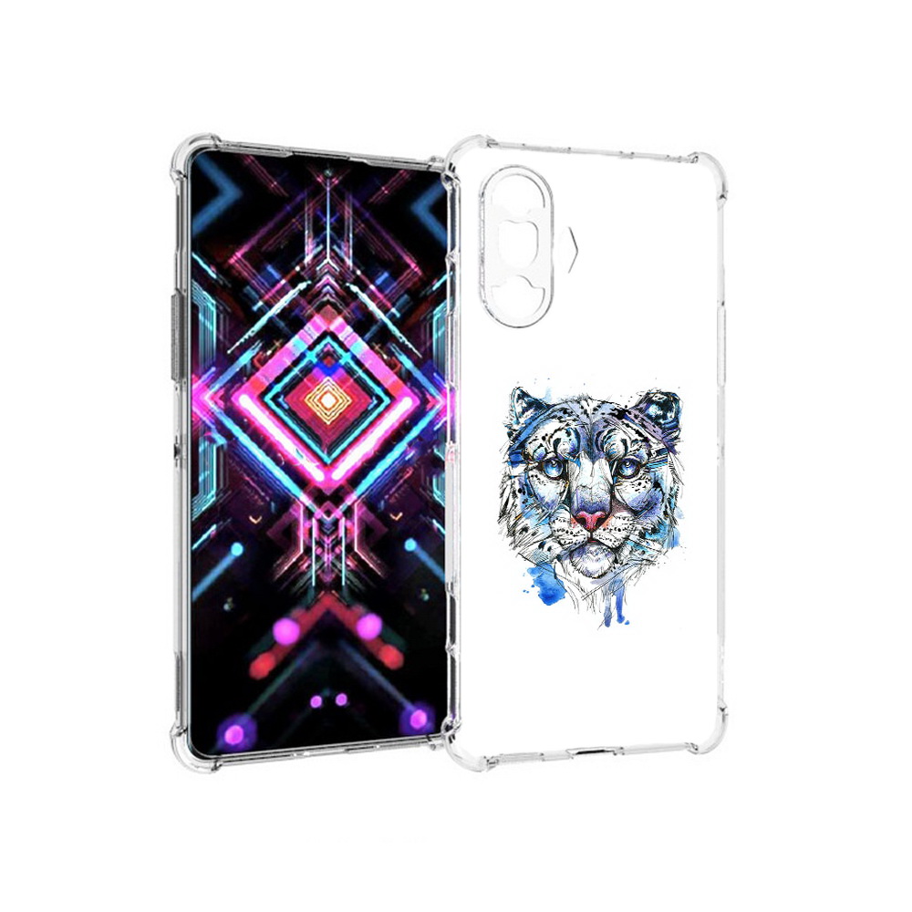 

Чехол MyPads Tocco для Xiaomi Poco F3 GT водяной тигр (PT172450.277.263), Прозрачный, Tocco